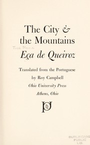 Cover of Cidade e as serras