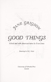 Cover of Good things