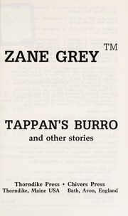Cover of Tappan's burro, and other stories