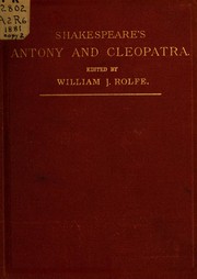 Cover of Antony and Cleopatra