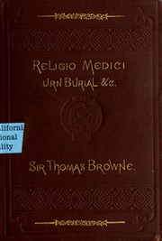 Cover of Religio medici