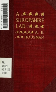 Cover of A Shropshire lad