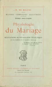 Cover of Physiologie du mariage