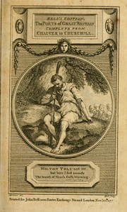 Cover of Milton's Poems
