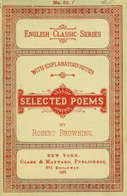 Cover of The complete works of Robert Browning Volume XVI