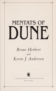 Cover of Mentats of Dune