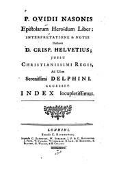 Cover of Ovid with an English translation: Heroides and Amores