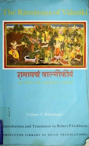 Cover of Ramayana, a Holy Bible of India