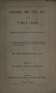Cover of Apologia pro vita sua