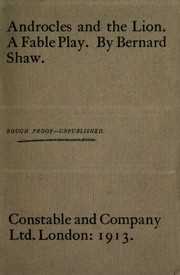Cover of Androcles and the lion