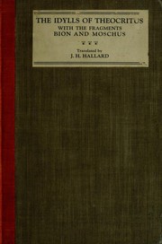 Cover of Idylls