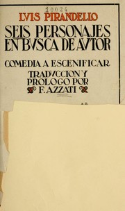 Cover of Sei personaggi in cerca d'autore