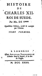 Cover of Histoire de Charles XII
