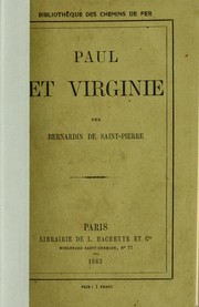 Cover of Paul et Virginie