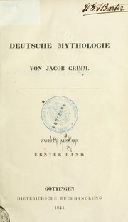 Cover of Deutsche mythologie