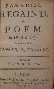 Cover of Paradise Regained