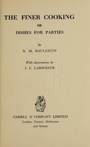 Cover of The Finer Cooking, or Dishes for Parties