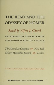 Cover of The Iliad and the Odyssey of Homer