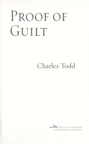 Cover of Proof of Guilt
