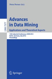 Cover of Advances in Data Mining. Applications and Theoretical Aspects