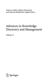 Cover of Advances in Knowledge Discovery and Management