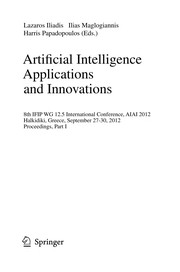 Cover of Artificial Intelligence Applications and Innovations