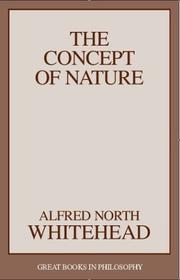 Cover of The concept of nature