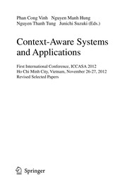 Cover of Context-Aware Systems and Applications