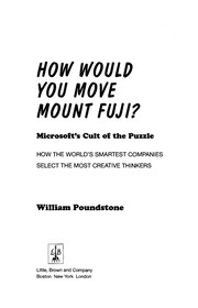 Cover of How Would You Move Mount Fuji?