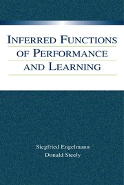 Cover of Inferred functions of performance and learning