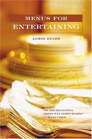 Cover of Menus for Entertaining