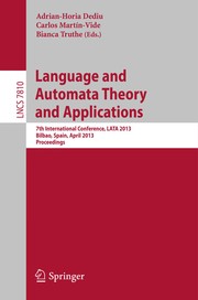 Cover of Language and Automata Theory and Applications