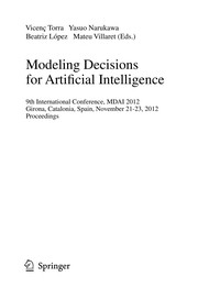 Cover of Modeling Decisions for Artificial Intelligence
