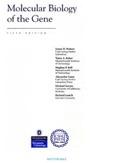 Cover of Molecular biology of the gene