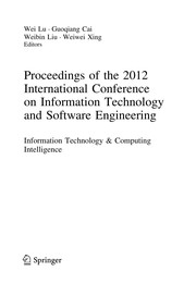 Cover of Proceedings of the 2012 International Conference on Information Technology and Software Engineering