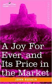 Cover of A Joy For Ever (And Its Price in the Market)