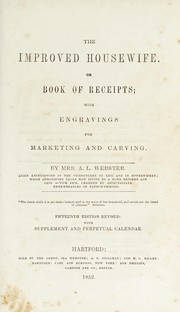 Cover of The improved housewife, or, Book of receipts