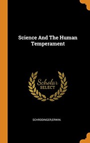Cover of Science and the human temperament