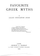 Cover of Favourite Greek myths