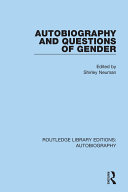Cover of Autobiography and Questions of Gender
