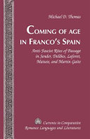 Cover of Coming of Age in Franco's Spain