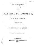 Cover of First lessons on natural philosophy for children