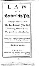 Cover of Law is a bottomless-pit
