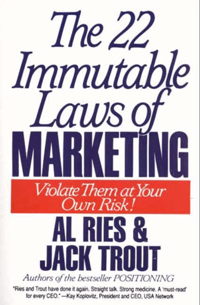 Cover of Die 22 unveränderlichen Gesetze des Marketings