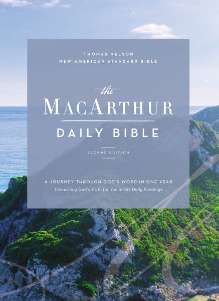 Cover of NASB, MacArthur Daily Bible, 2nd Edition, 1995 Text, Comfort Print