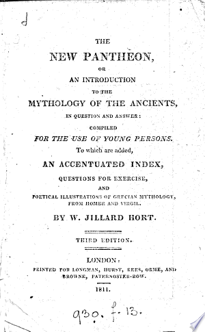 Cover of The new pantheon, or, An introduction to the mythology of the ancients, in question and answer