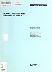 Cover of 4-D/RCS, a reference model architecture for Demo III