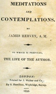 Cover of Meditations and contemplations