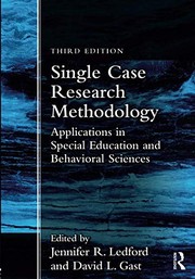 Cover of Single Case Research Methodology