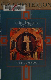 Cover of Saint Thomas Aquinas